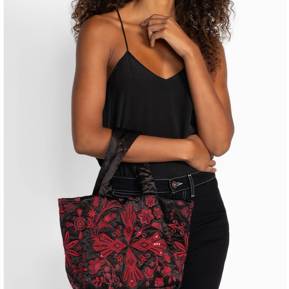 JOHNNY WAS QUILTED TOTE BAG - Picture 5 of 5